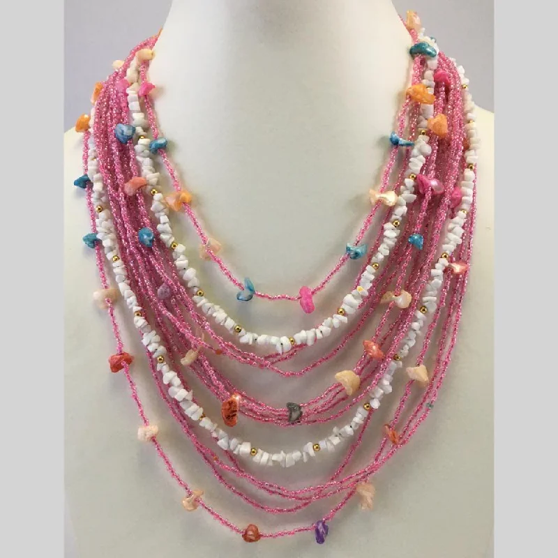 Chic And Stylish Jewelry At Exclusive Prices Banaras Beads Multi Layer Beads Long Necklace Chic And Stylish Jewelry At Exclusive Prices Banaras Beads Multi Layer Beads Long Necklace