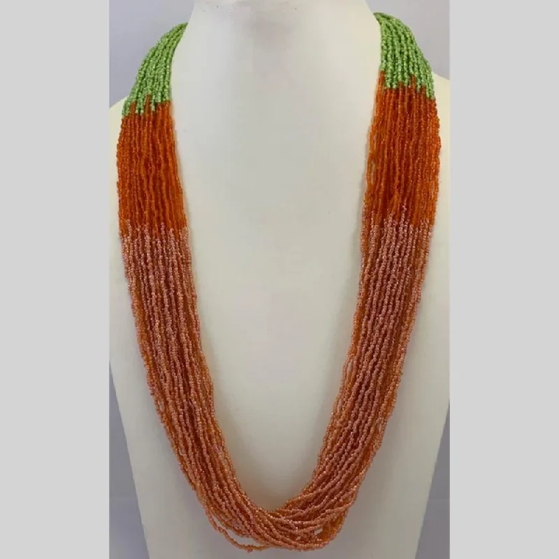 Exclusive Jewelry Sale – Shine For Less Banaras Beads Multi Layer Long Necklace
