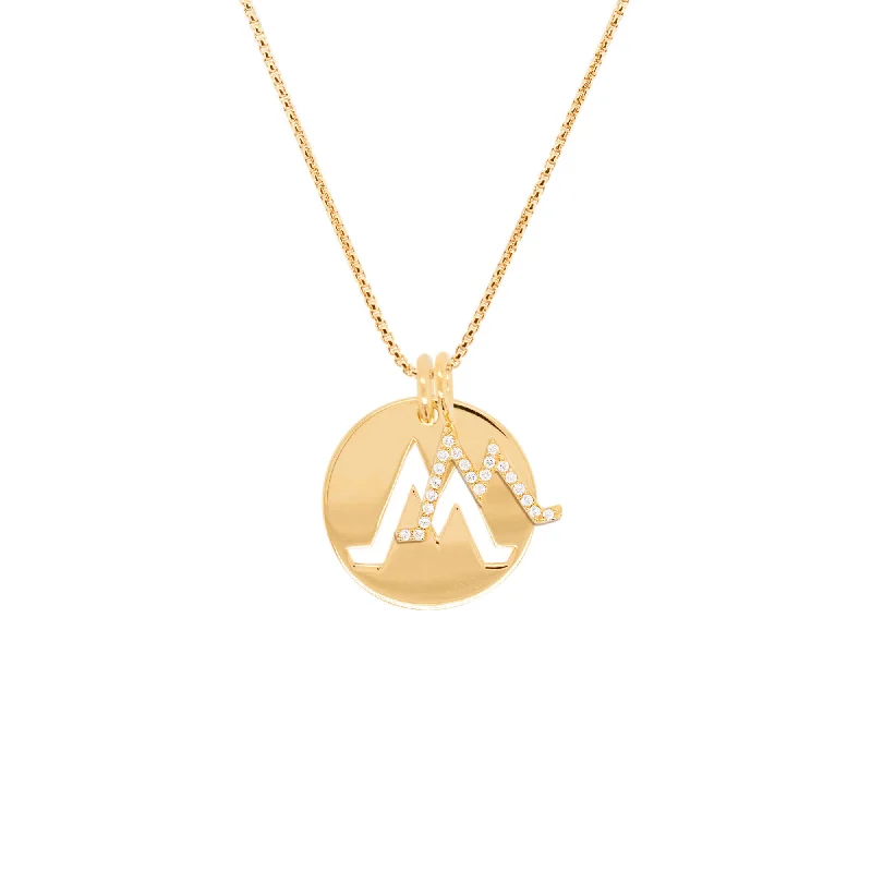 Seasonal Jewelry Sale – Upgrade Your Collection Double Charm Earth 18K Gold Plated Necklace w. Zirconia Seasonal Jewelry Sale – Upgrade Your Collection Double Charm Earth 18K Gold Plated Necklace w. Zirconia