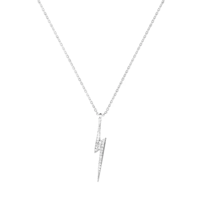 Luxury Jewelry Sale – Elegant Styles At Unbeatable Prices Bolt Silver Necklace 58cm w. Diamond Luxury Jewelry Sale – Elegant Styles At Unbeatable Prices Bolt Silver Necklace 58cm w. Diamond