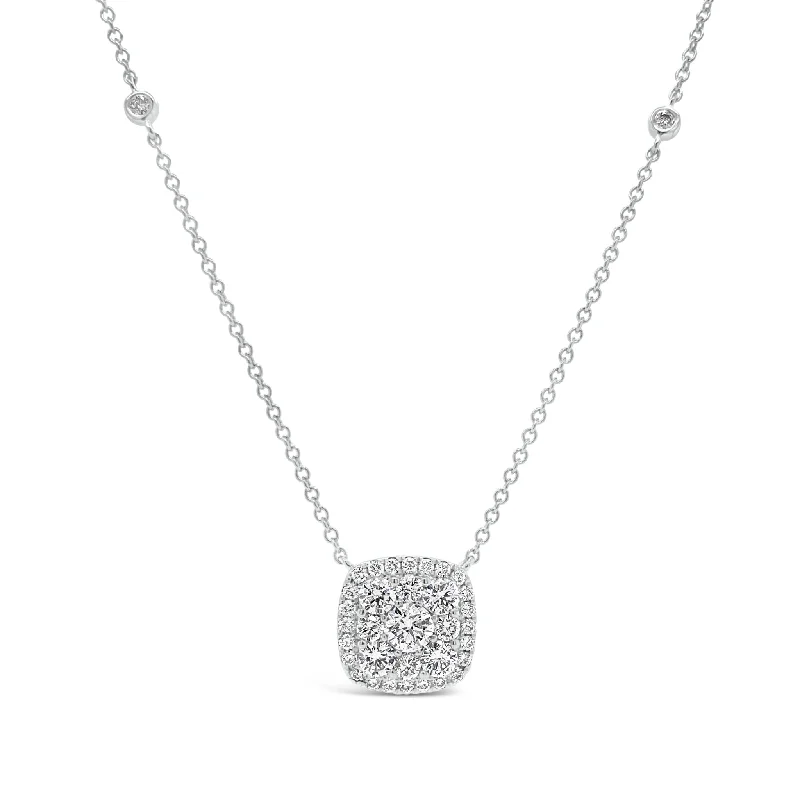 Jewelry Deals That Outshine The Rest Diamond Cushion Pendant Necklace