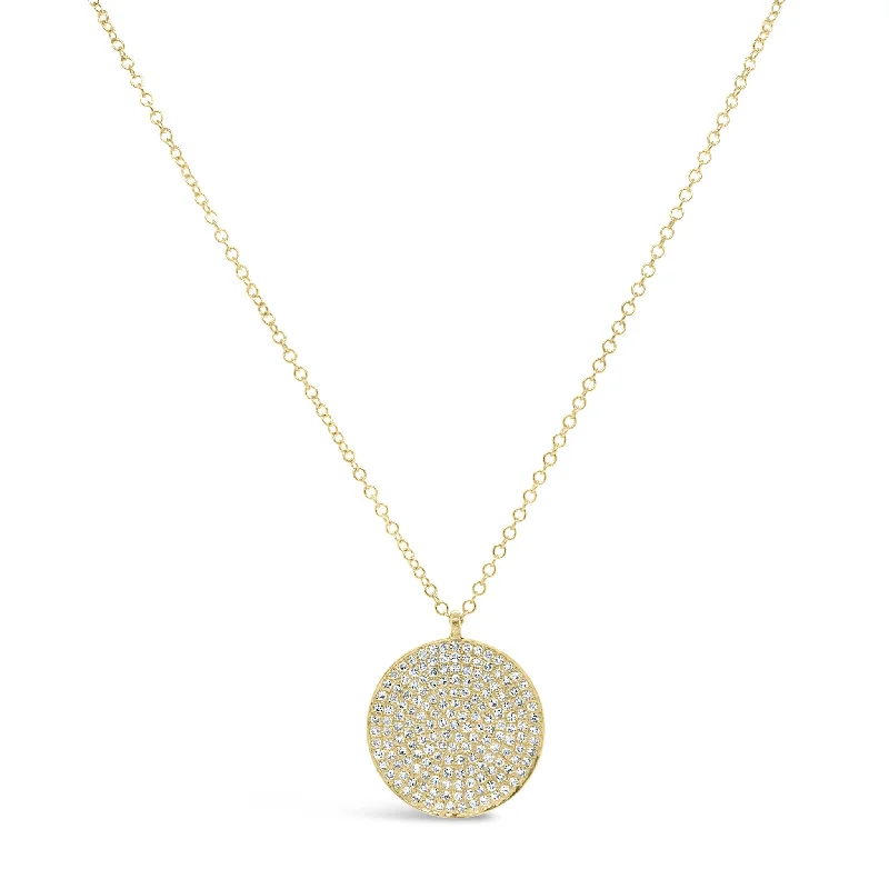 Get The Sparkle You Love At Prices You Adore Large Diamond Disc Pendant