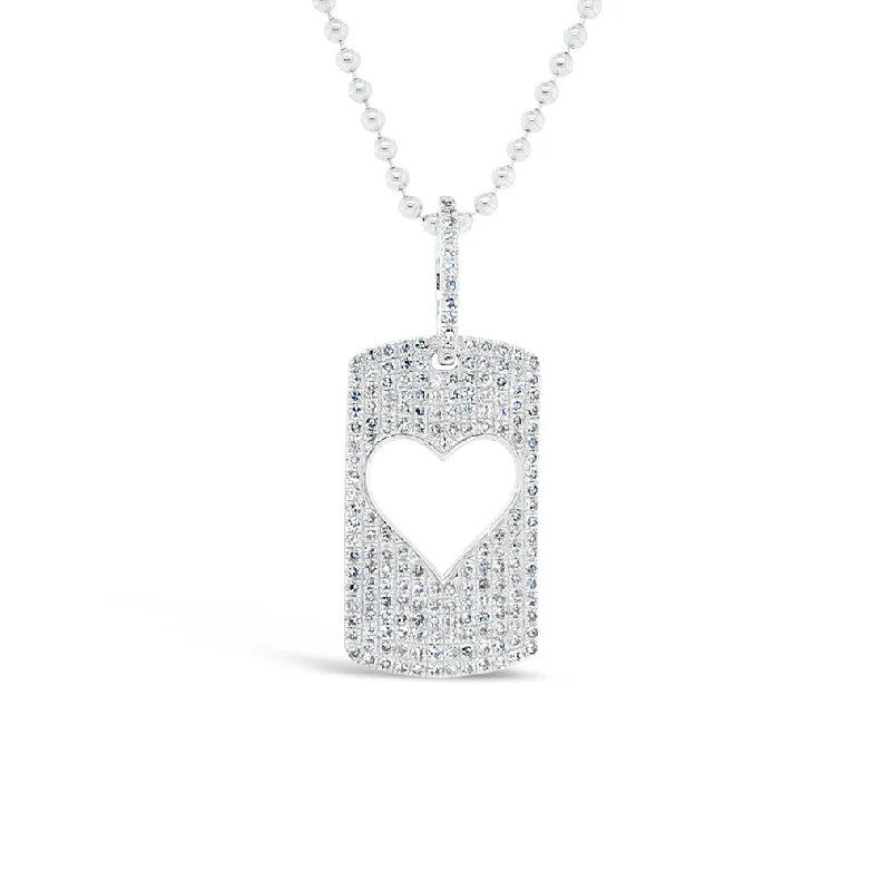 Exclusive Gemstone Jewelry Markdowns – Shop Now Diamond Open Heart Dog Tag Necklace Exclusive Gemstone Jewelry Markdowns – Shop Now Diamond Open Heart Dog Tag Necklace