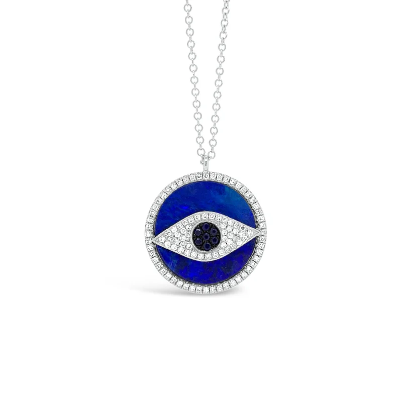 Limited-Time Jewelry Sale – Elegant Styles At Less Opal & Diamond Evil Eye Pendant Necklace Limited-Time Jewelry Sale – Elegant Styles At Less Opal & Diamond Evil Eye Pendant Necklace