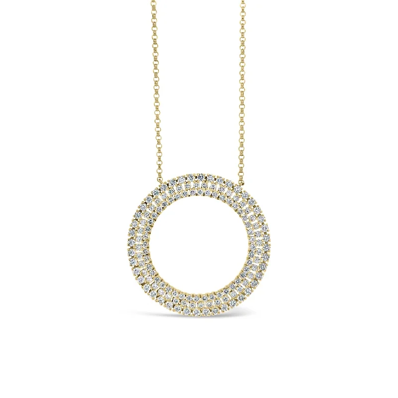 Shop Modern Jewelry Collections With Exclusive Discounts Diamond Open Circle Pendant Necklace Shop Modern Jewelry Collections With Exclusive Discounts Diamond Open Circle Pendant Necklace