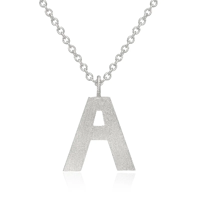 Seasonal Jewelry Sale – Upgrade Your Collection Letter A Silver Necklace
