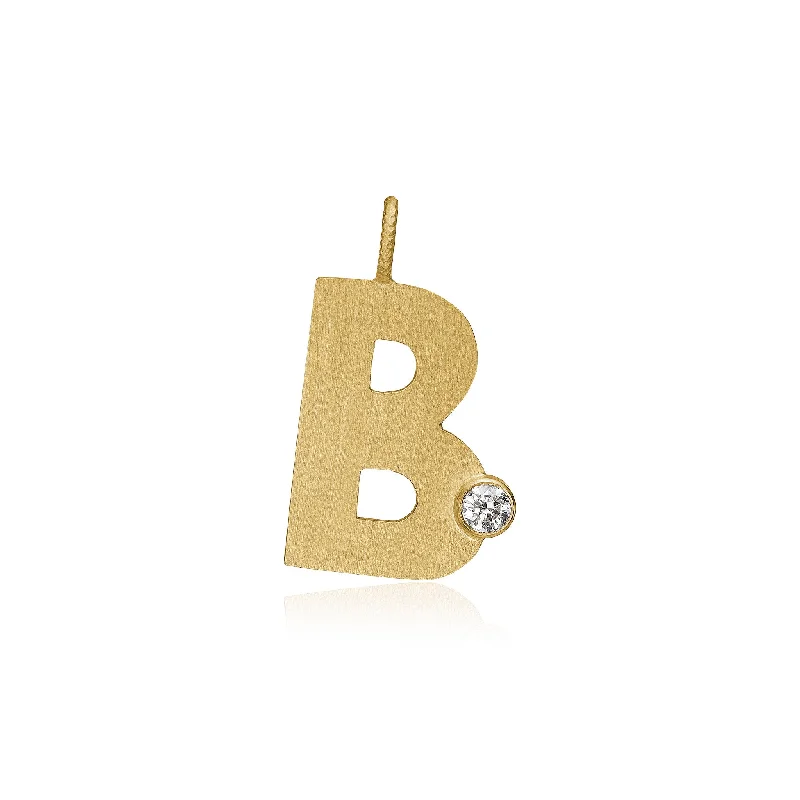 Exclusive Jewelry Discounts – Shop Now For Savings Letter B 18K Gold Pendant w. Diamond Exclusive Jewelry Discounts – Shop Now For Savings Letter B 18K Gold Pendant w. Diamond