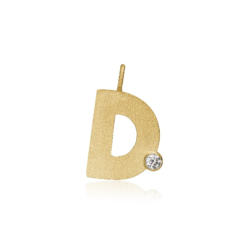 Flash Sale On Exquisite Jewelry – Don't Miss Out Letter D 18K Gold Pendant w. Diamond Flash Sale On Exquisite Jewelry – Don't Miss Out Letter D 18K Gold Pendant w. Diamond