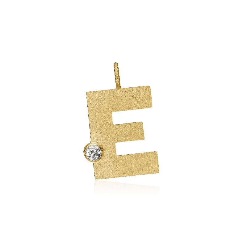 Holiday Jewelry Sale – Perfect Gifts At Great Prices Letter E 18K Gold Pendant w. Diamond Holiday Jewelry Sale – Perfect Gifts At Great Prices Letter E 18K Gold Pendant w. Diamond