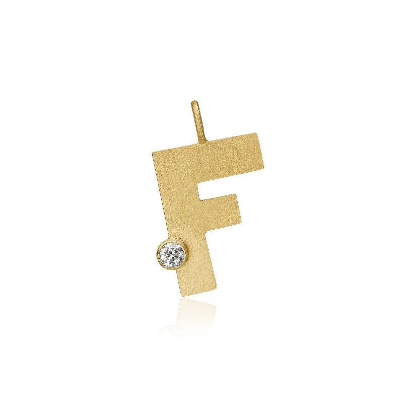 Limited-Time Jewelry Sale – Elegant Styles At Less Letter F 18K Gold Pendant w. Diamond Limited-Time Jewelry Sale – Elegant Styles At Less Letter F 18K Gold Pendant w. Diamond