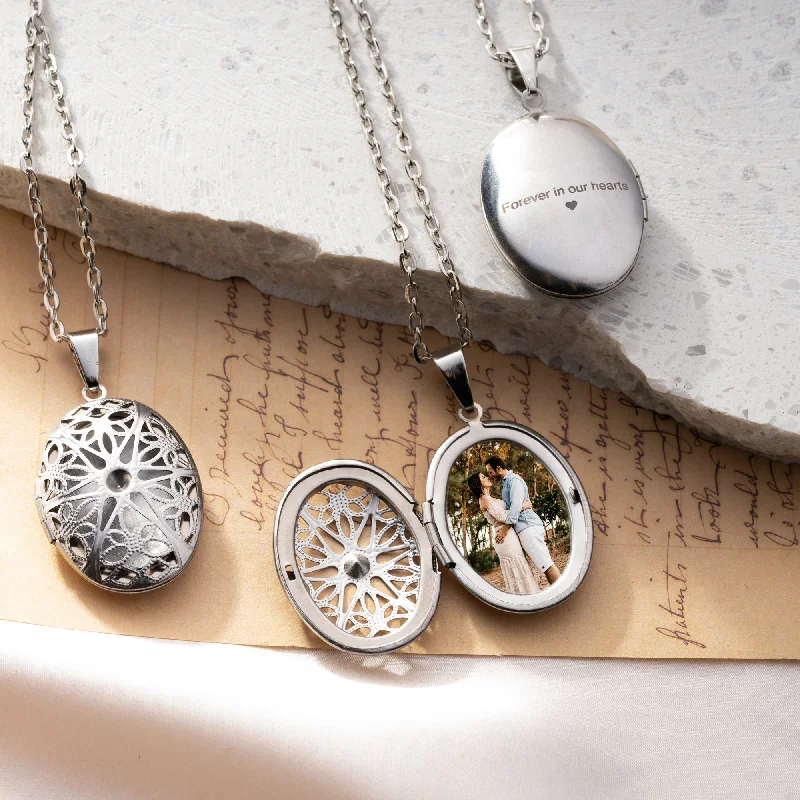 Luxury Jewelry Without The Luxury Price Tag Ethereal Oval Photo Necklace