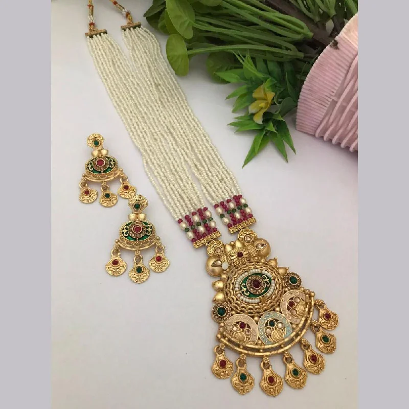 Unlock Unbeatable Jewelry Deals Before They’Re Gone FS Collection 2 Tone Plated Pota Stone And Pearls Long Necklace Set Unlock Unbeatable Jewelry Deals Before They’Re Gone FS Collection 2 Tone Plated Pota Stone And Pearls Long Necklace Set