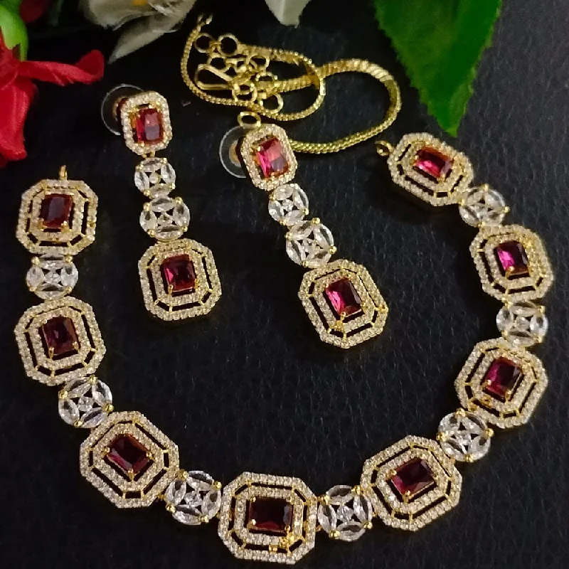 Exclusive Jewelry Sale – Grab Timeless Pieces Now FS Collection Gold Plated AD Choker Necklace Set Exclusive Jewelry Sale – Grab Timeless Pieces Now FS Collection Gold Plated AD Choker Necklace Set