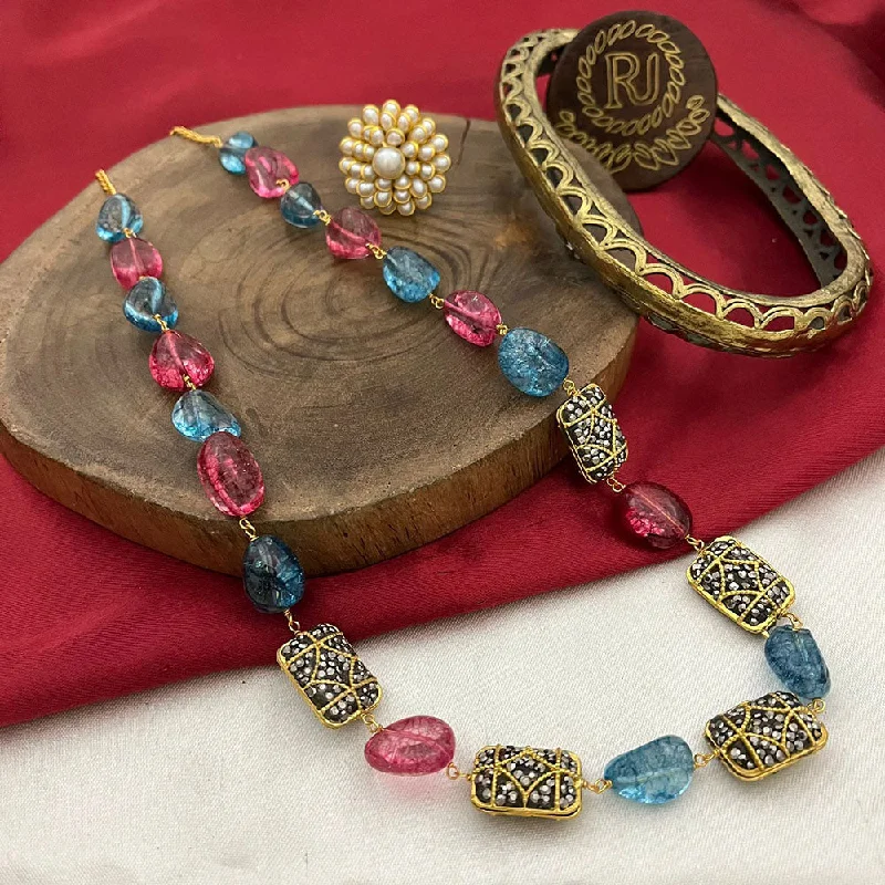 Limited-Stock Jewelry Clearance – Grab Your Favorites Now FS Collection Gold Plated Beads Long Necklace Limited-Stock Jewelry Clearance – Grab Your Favorites Now FS Collection Gold Plated Beads Long Necklace