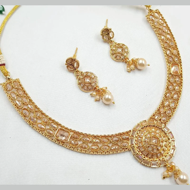 Flash Sale On Stunning Jewelry – Don't Miss Out FS Collection Gold Plated Crystal Stone Necklace Set Flash Sale On Stunning Jewelry – Don't Miss Out FS Collection Gold Plated Crystal Stone Necklace Set