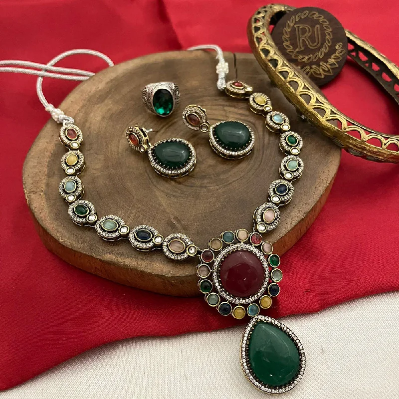 Shine Without Limits – Jewelry Sale Happening Now FS Collection Gold Plated Kundan Stone And Monalisa Necklace Set Shine Without Limits – Jewelry Sale Happening Now FS Collection Gold Plated Kundan Stone And Monalisa Necklace Set