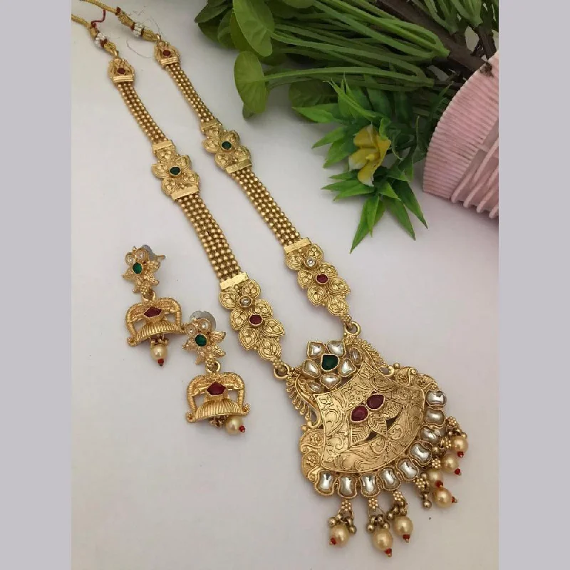 Exclusive Gemstone Jewelry Markdowns – Shop Now FS Collection Gold Plated Kundan Stone Long Necklace Set Exclusive Gemstone Jewelry Markdowns – Shop Now FS Collection Gold Plated Kundan Stone Long Necklace Set