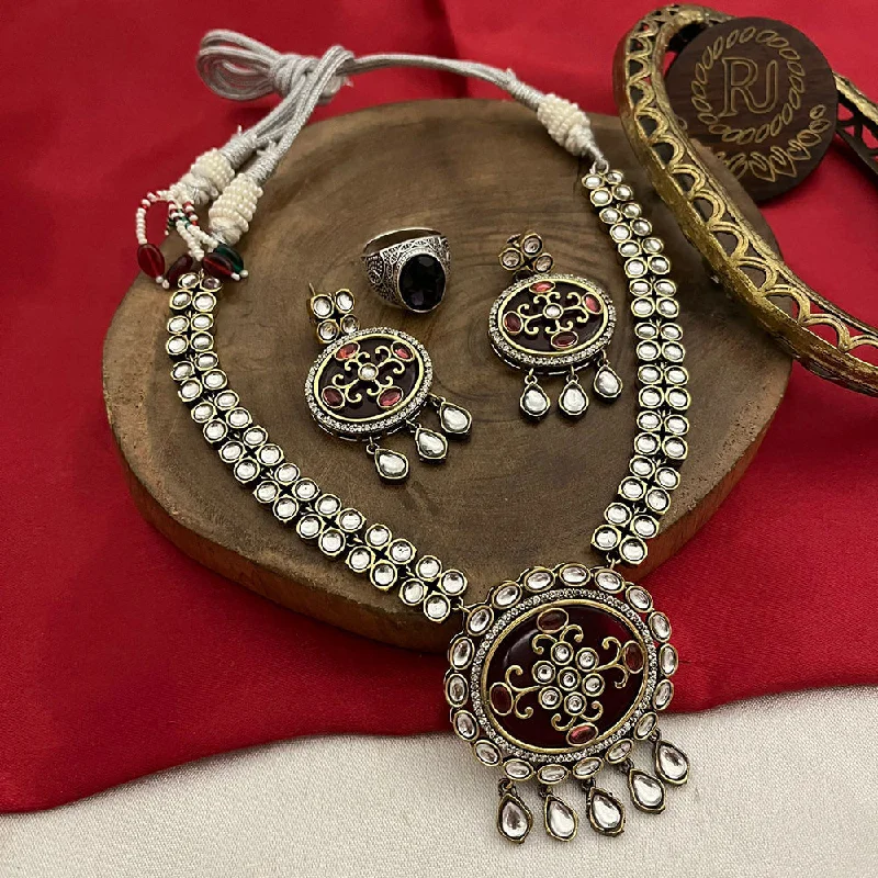 Accessorize For Less – Luxury Jewelry At Affordable Prices FS Collection Gold Plated Kundan Stone Necklace Set Accessorize For Less – Luxury Jewelry At Affordable Prices FS Collection Gold Plated Kundan Stone Necklace Set
