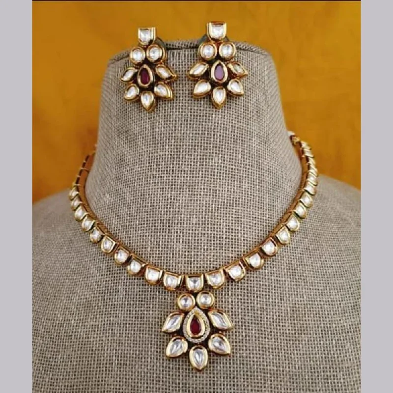 Exclusive Jewelry Bundles At Discounted Rates FS Collection Gold Plated Kundan Stone Necklace Set Exclusive Jewelry Bundles At Discounted Rates FS Collection Gold Plated Kundan Stone Necklace Set