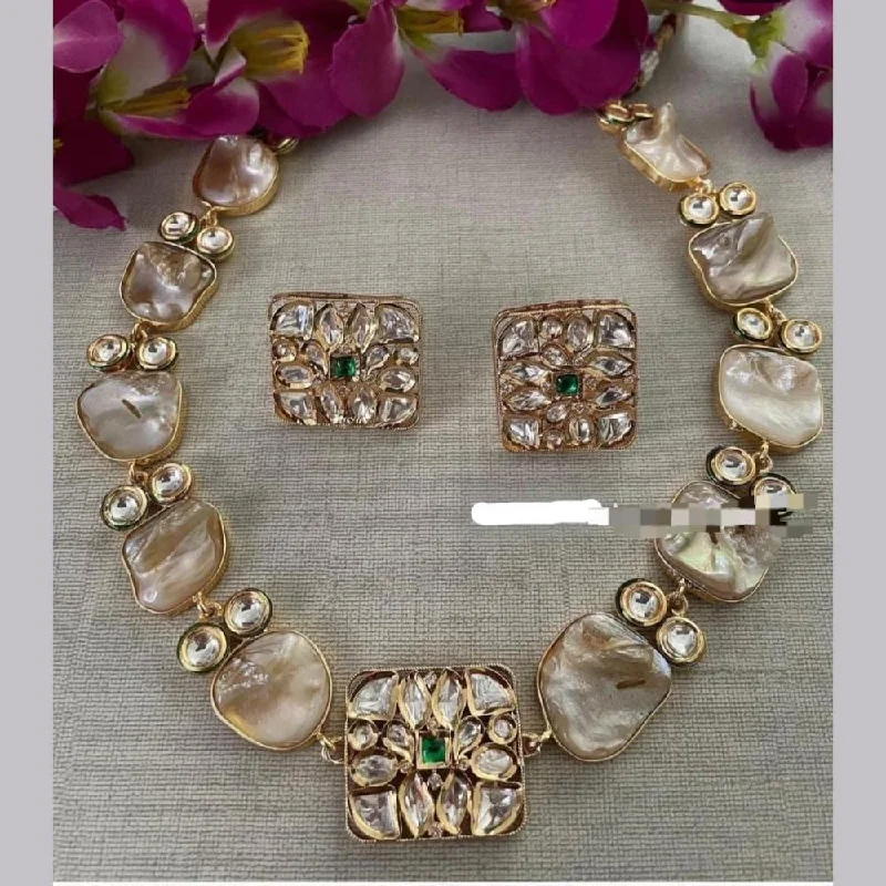 Trending Jewelry Now Available At Exclusive Prices FS Collection Gold Plated Kundan Stone Necklace Set Trending Jewelry Now Available At Exclusive Prices FS Collection Gold Plated Kundan Stone Necklace Set