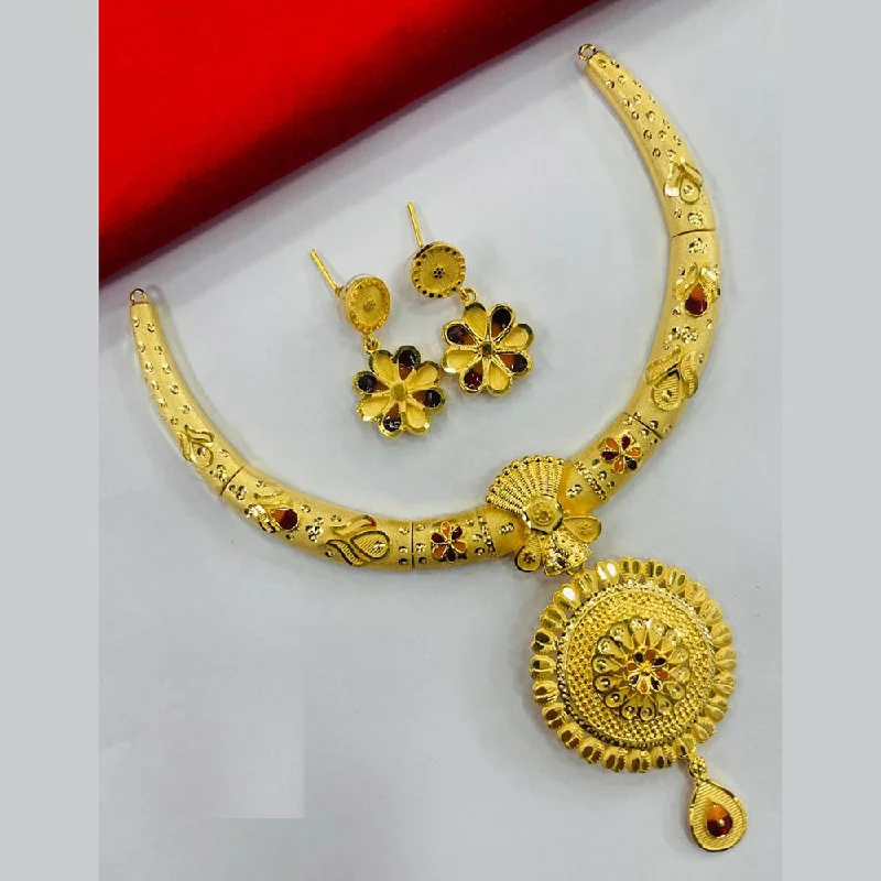 Shop Stylish Jewelry Now And Save Big FS Collection Gold Plated Meenakari Necklace Set Shop Stylish Jewelry Now And Save Big FS Collection Gold Plated Meenakari Necklace Set