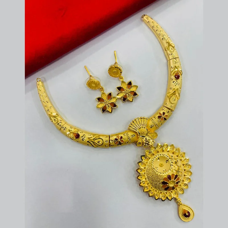 Fashion-Forward Jewelry At Incredible Prices FS Collection Gold Plated Meenakari Necklace Set Fashion-Forward Jewelry At Incredible Prices FS Collection Gold Plated Meenakari Necklace Set