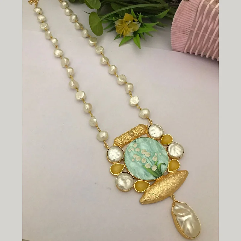 Premium Jewelry At Special Low Prices For A Limited Time FS Collection Gold Plated Pearls Necklace Set Premium Jewelry At Special Low Prices For A Limited Time FS Collection Gold Plated Pearls Necklace Set