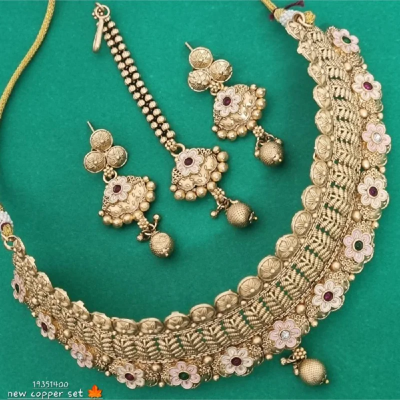 Exclusive Jewelry Offers – Shine For Less FS Collection Gold Plated Pota Stone Choker Necklace Set Exclusive Jewelry Offers – Shine For Less FS Collection Gold Plated Pota Stone Choker Necklace Set