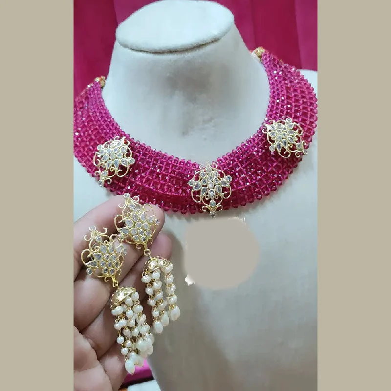 Luxury Jewelry Sale – Elegant Styles At Unbeatable Prices FS Collection Gold Plated Reverse AD And Pearl Choker Necklace Set Luxury Jewelry Sale – Elegant Styles At Unbeatable Prices FS Collection Gold Plated Reverse AD And Pearl Choker Necklace Set