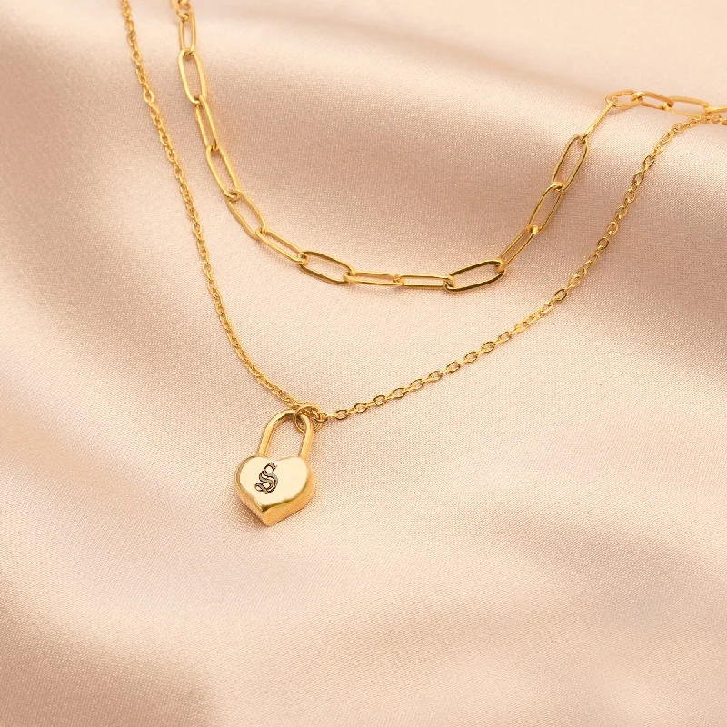 Don't Miss Our Biggest Jewelry Sale Of The Season Gold Paper Clip Chain Initial Necklace Set Don't Miss Our Biggest Jewelry Sale Of The Season Gold Paper Clip Chain Initial Necklace Set