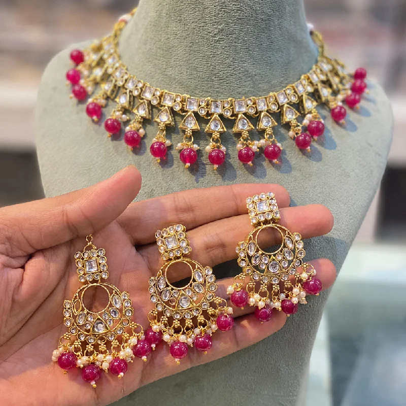 Shop Dazzling Jewelry At The Best Prices Hira Collections Gold Plated Kundan Stone And Beads Necklace Set Shop Dazzling Jewelry At The Best Prices Hira Collections Gold Plated Kundan Stone And Beads Necklace Set