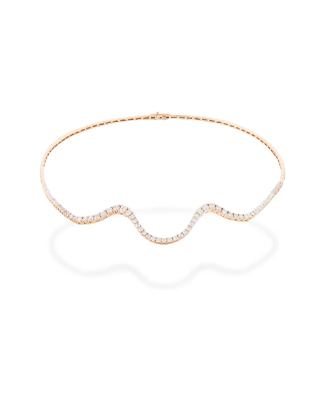 Jewelry Clearance Sale – Final Reductions Radiant Half Choker 18K Rosegold Necklace w. Diamonds Jewelry Clearance Sale – Final Reductions Radiant Half Choker 18K Rosegold Necklace w. Diamonds