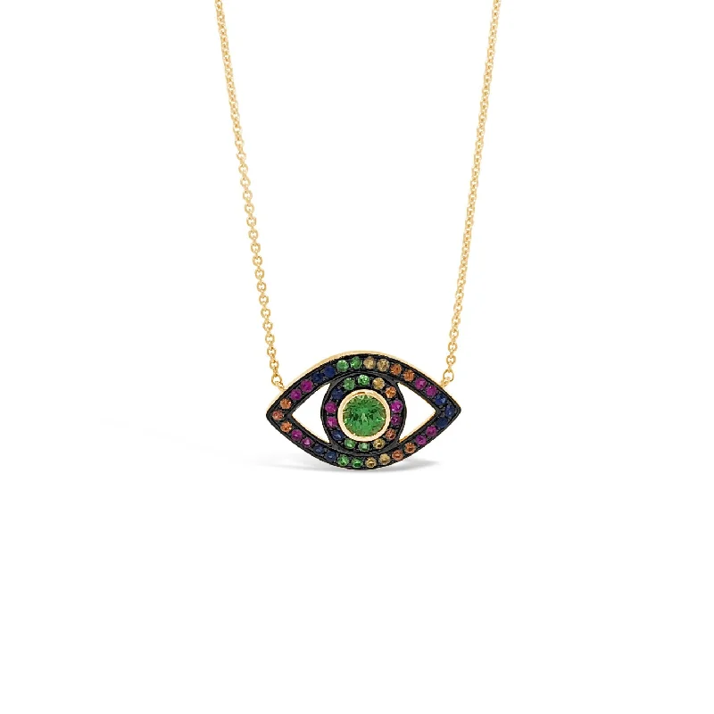 Personalized Jewelry Sale – Meaningful Gifts At Great Prices Multicolor Gemstone Evil Eye Necklace Personalized Jewelry Sale – Meaningful Gifts At Great Prices Multicolor Gemstone Evil Eye Necklace