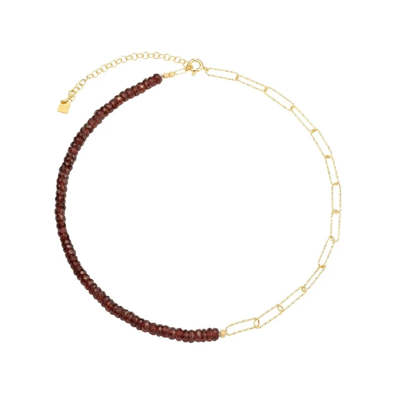 Limited-Stock Jewelry Sale – Shop Before It's Gone Brianda 18K Gold Plated Necklace w. Garnet Limited-Stock Jewelry Sale – Shop Before It's Gone Brianda 18K Gold Plated Necklace w. Garnet