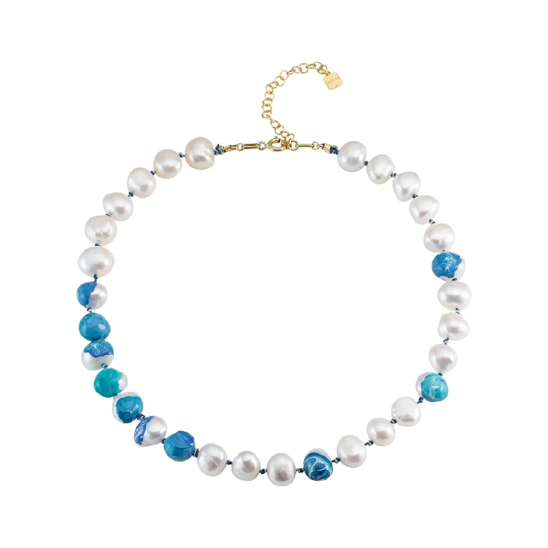 Once-A-Year Jewelry Deals – Shop Before They’Re Gone Choker Bahía Blue 18K Gold Plated Necklace w. Pearls Once-A-Year Jewelry Deals – Shop Before They’Re Gone Choker Bahía Blue 18K Gold Plated Necklace w. Pearls