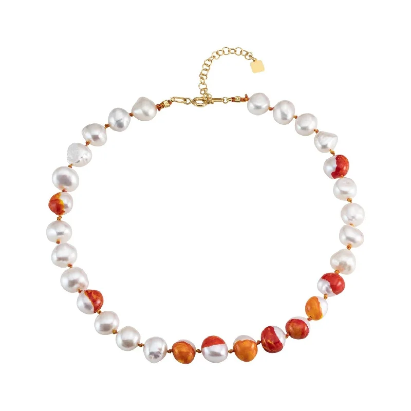 Flash Deals On Fine Jewelry – Shop Before It's Gone Choker Bahía Sunshine 18K Gold Plated Necklace w. Pearls Flash Deals On Fine Jewelry – Shop Before It's Gone Choker Bahía Sunshine 18K Gold Plated Necklace w. Pearls