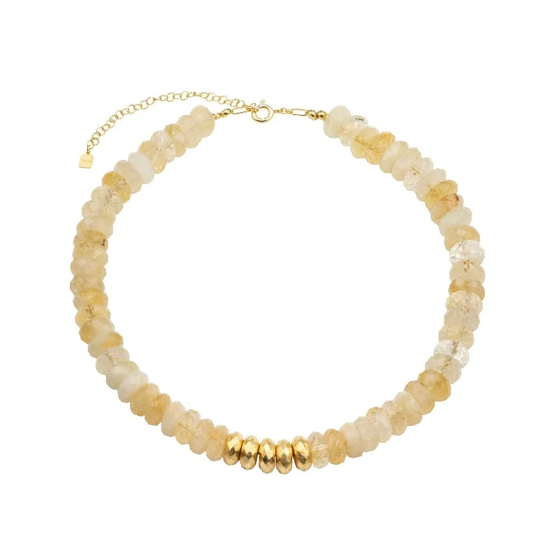 Luxury Meets Affordability – Jewelry Sale Live Now Collar Pebbles 18K Gold Plated Necklace w. Citrin Luxury Meets Affordability – Jewelry Sale Live Now Collar Pebbles 18K Gold Plated Necklace w. Citrin