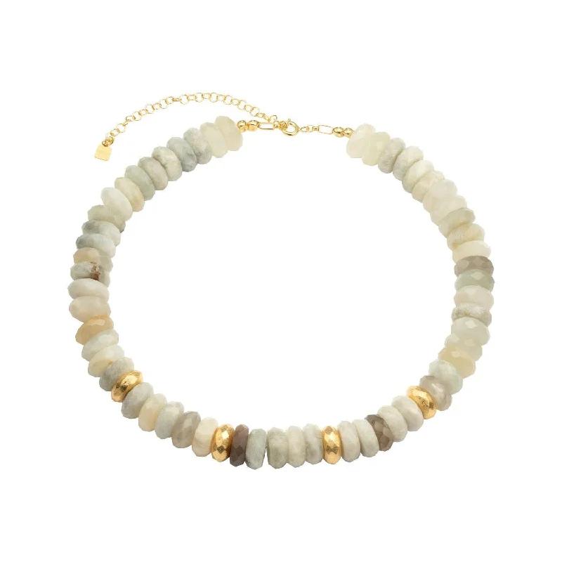 Don't Miss Out On Bestselling Jewelry At Special Prices Collar Pebbles 18K Gold Plated Necklace w. Moonstone Don't Miss Out On Bestselling Jewelry At Special Prices Collar Pebbles 18K Gold Plated Necklace w. Moonstone
