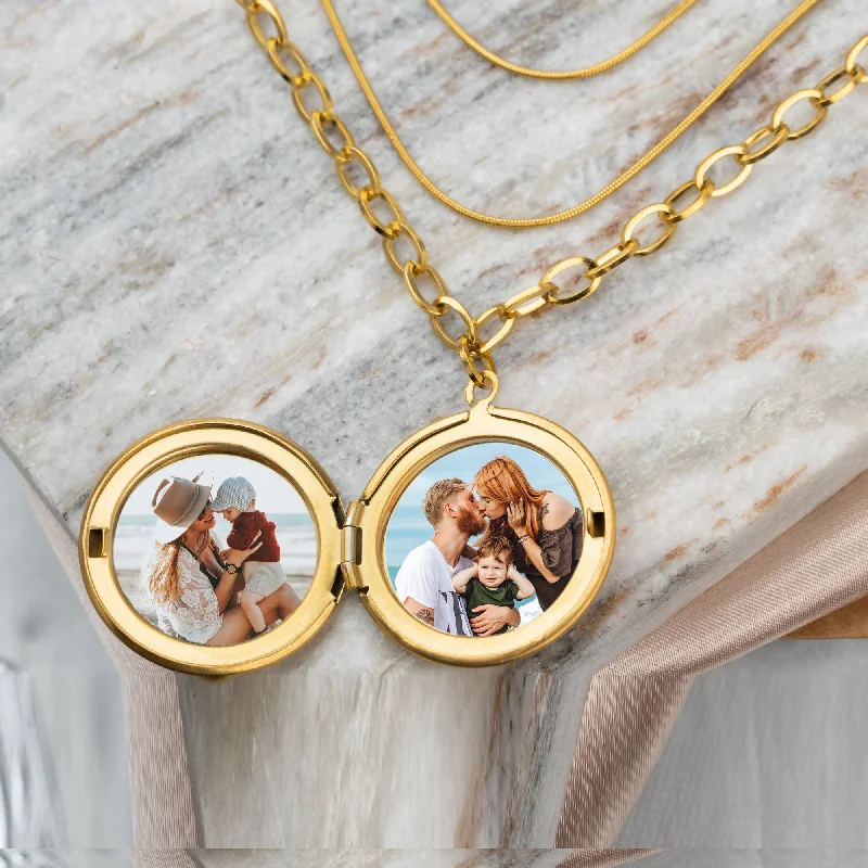 Luxury Jewelry At Unbeatable Discounts Photo Locket Necklace with Initial