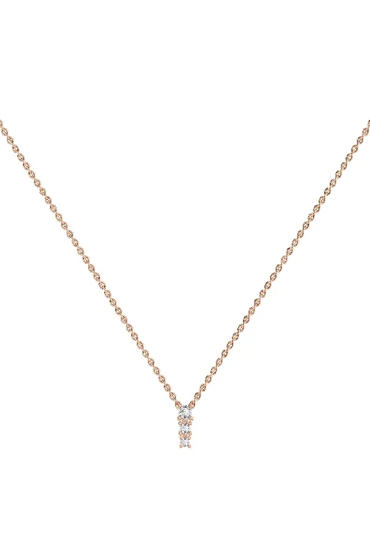 Limited-Stock Jewelry Sale – Once It's Gone, It's Gone Degrade 18K Rose Gold Necklace w. Lab-Grown Diamonds Limited-Stock Jewelry Sale – Once It's Gone, It's Gone Degrade 18K Rose Gold Necklace w. Lab-Grown Diamonds