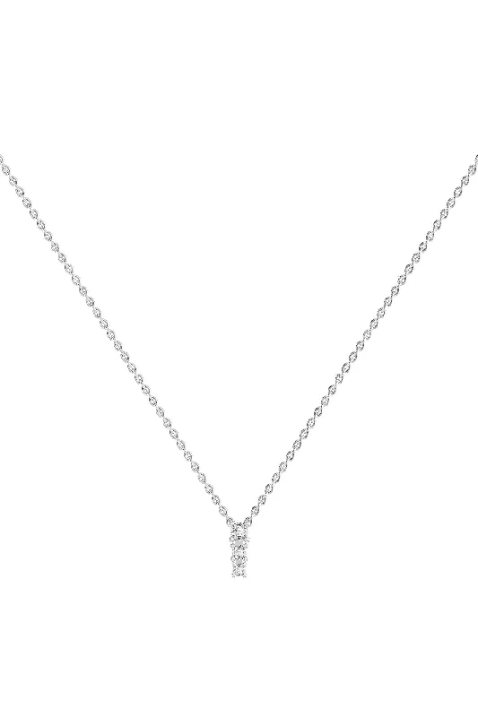 Elegant Jewelry, Exclusive Prices – Shop Now Degrade 18K White Gold Necklace w. Lab-Grown Diamonds Elegant Jewelry, Exclusive Prices – Shop Now Degrade 18K White Gold Necklace w. Lab-Grown Diamonds