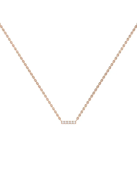 Jewelry Clearance Sale – Final Reductions Line 18K Rose Gold Necklace w. Lab-Grown Diamonds Jewelry Clearance Sale – Final Reductions Line 18K Rose Gold Necklace w. Lab-Grown Diamonds