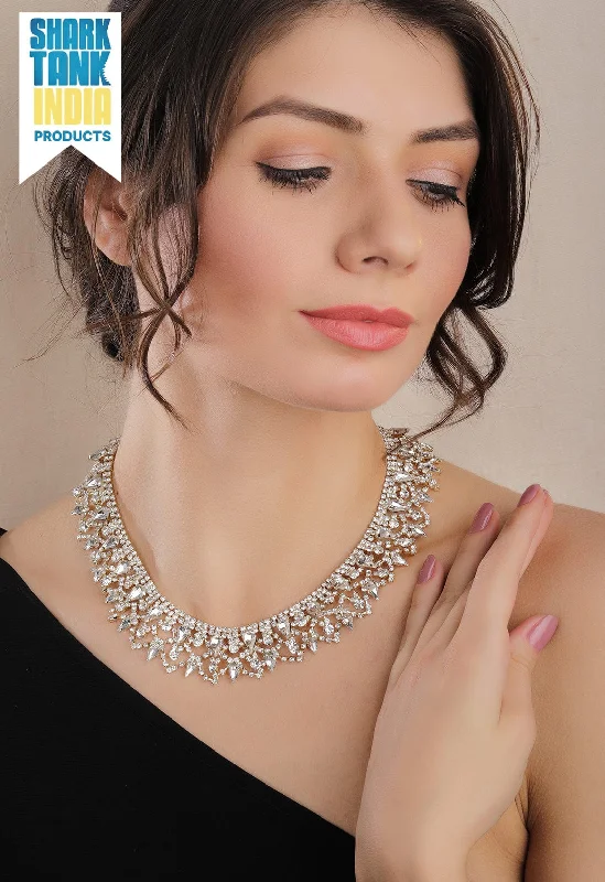 Flash Sale On Exquisite Jewelry – Don't Miss Out Rubans Gold Plated Handcrafted Rhinestone Necklace Flash Sale On Exquisite Jewelry – Don't Miss Out Rubans Gold Plated Handcrafted Rhinestone Necklace