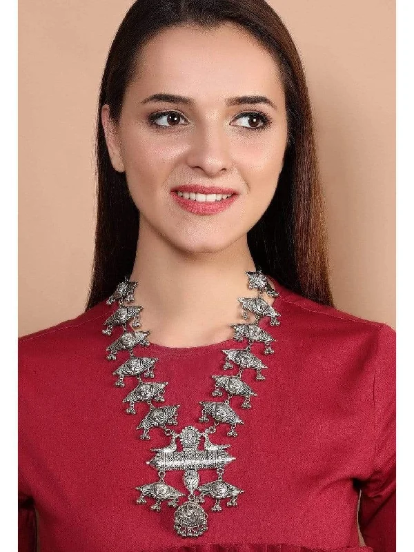 Special Offers On Handcrafted And Designer Jewelry Rubans Oxidised Silver Plated Necklace Special Offers On Handcrafted And Designer Jewelry Rubans Oxidised Silver Plated Necklace