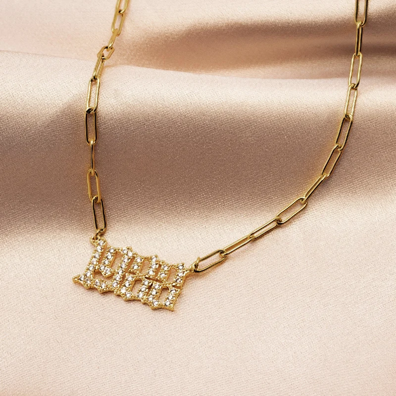High-End Jewelry, Now More Affordable Than Ever Year Paperclip Gold Chain Necklace