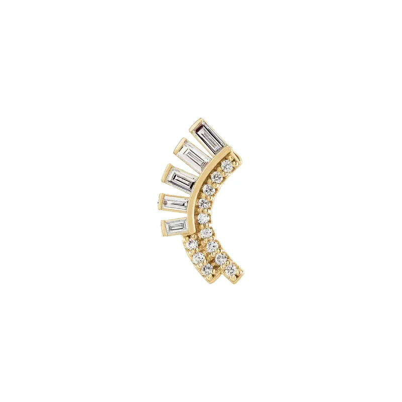 The Perfect Jewelry Piece At The Perfect Price 14k Baguette Arc Stud