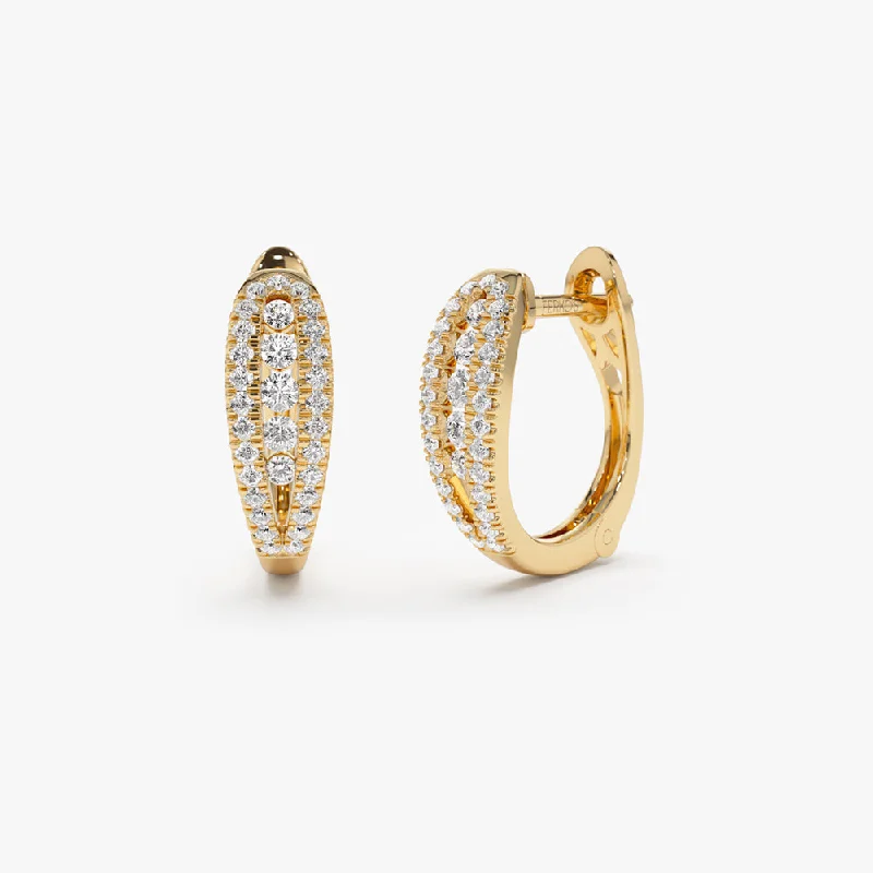 Special Jewelry Deals – Upgrade Your Collection 14k Cute Diamond Huggie Earrings