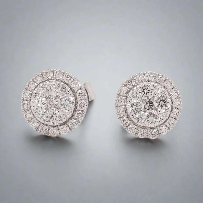 Elegant Designs, Unbeatable Discounts – Shop Jewelry Now 14K W Gold 0.25ctw G/SI2 Diamond Cluster Earrings Elegant Designs, Unbeatable Discounts – Shop Jewelry Now 14K W Gold 0.25ctw G/SI2 Diamond Cluster Earrings