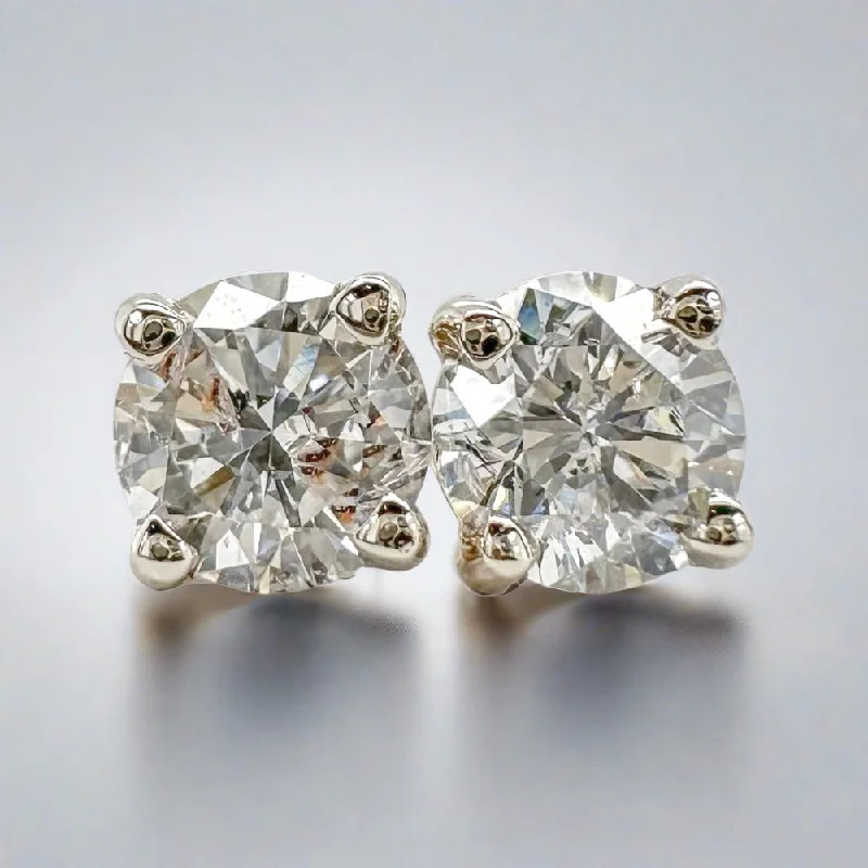 Handmade Pearl Jewelry For Timeless Elegance 14K W Gold 0.53ctw F/I1 Lab-Created Diamond Earrings Handmade Pearl Jewelry For Timeless Elegance 14K W Gold 0.53ctw F/I1 Lab-Created Diamond Earrings