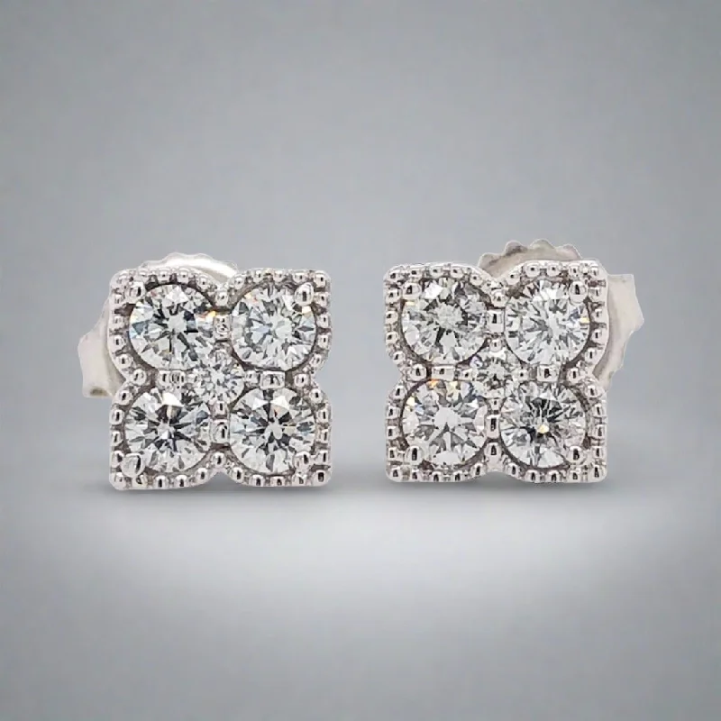 The Ultimate Jewelry Sale – Shop Premium Styles 14K W Gold 0.62cttw G-H/SI Square Diamond Earrings The Ultimate Jewelry Sale – Shop Premium Styles 14K W Gold 0.62cttw G-H/SI Square Diamond Earrings